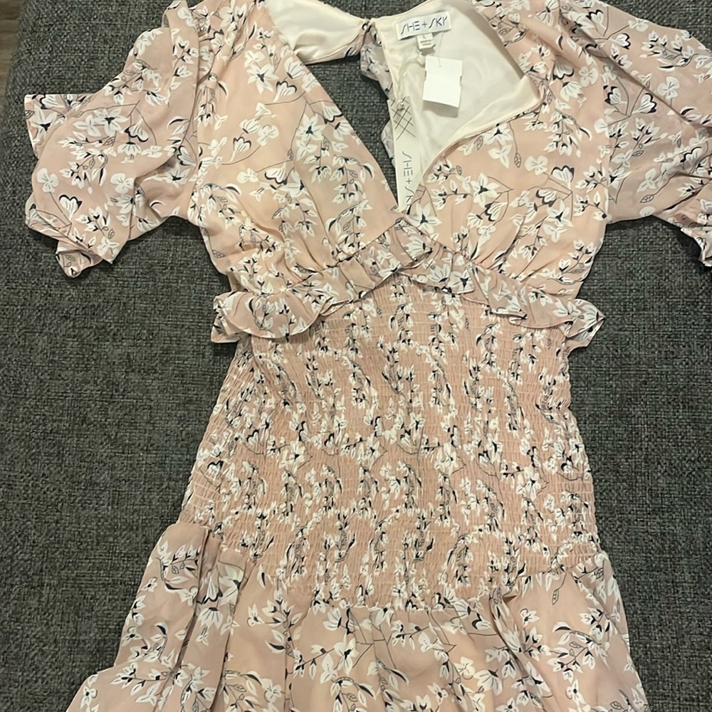 pink flower dress